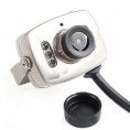 6-LED IR impermeável CCD Color Video Security Camera Monitor w / Night Vision & SVDC0001 Áudio